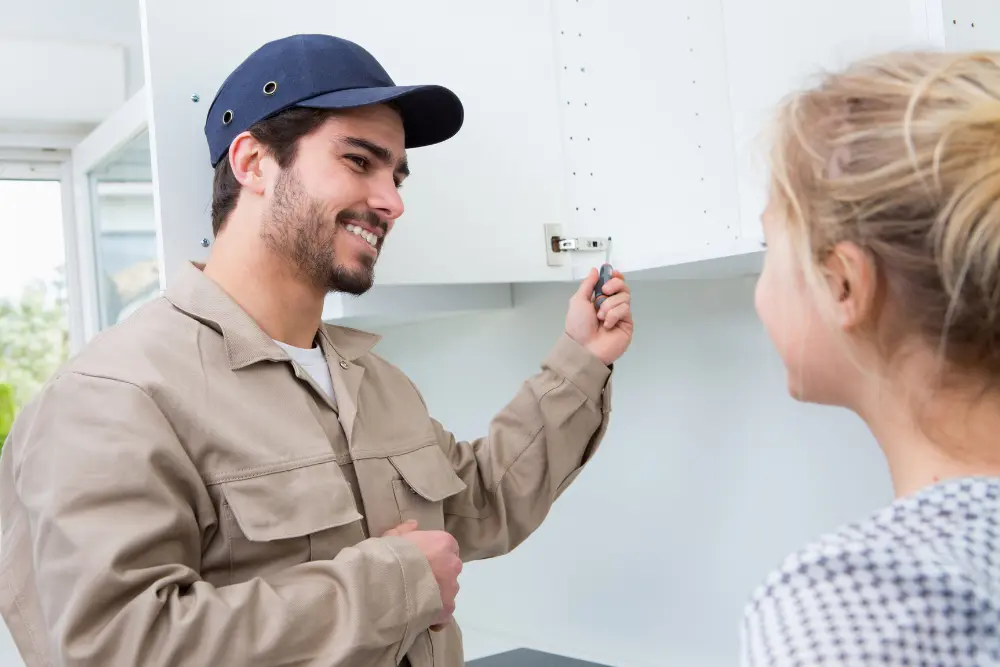 Plumber customer consultation